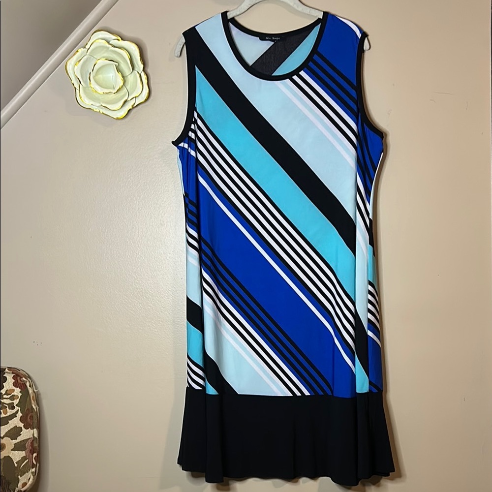 Blu Sage Color Blocking Dress